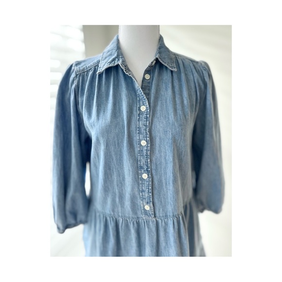 GAP Blue Denim Button-Up Dress - Picture 2 of 6
